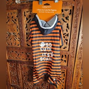 Halloween "So Cute It's Scary" Dog Pajamas with Hood,Size S